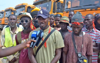 Ronkh : Les ouvriers du chantier des pistes rurales en grève pour dénoncer la précarité