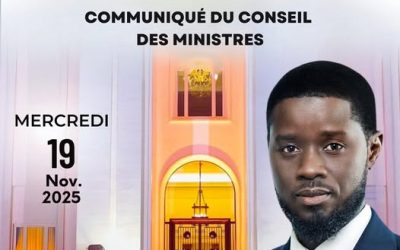 COMMUNIQUE DU CONSEIL DES MINISTRES DU MERCREDI 19 NOVEMBRE 2025