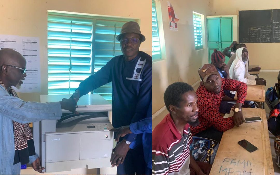Ronkh : Faly Diop dote l’école de Mboundom-Est en matériel de reprographie