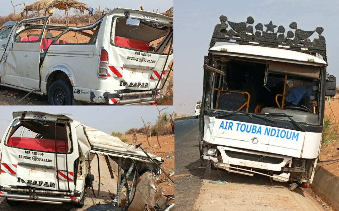 Dioffndé Dially : un mort et 18 blessés dans une collision entre un bus et un minicar
